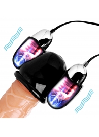 Черная стимулирующая насадка для головки полового члена Multi Speed Vibrating Penis Head Teaser - XR Brands - в Улан-Удэ купить с доставкой