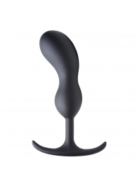 Черный массажер простаты с утяжелителями Premium Silicone Weighted Prostate Plug Large - 18,8 см. - XR Brands - в Улан-Удэ купить с доставкой