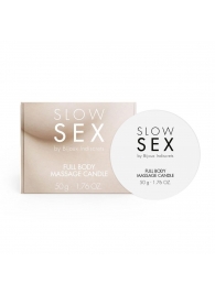 Массажная свеча для всего тела Slow Sex - 50 гр. - Bijoux Indiscrets - купить с доставкой в Улан-Удэ