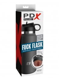Смуглый мастурбатор-вагина в корпусе-бутылке F*ck Flask - Pipedream - в Улан-Удэ купить с доставкой