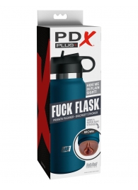Смуглый мастурбатор-вагина в синей колбе F*ck Flask - Pipedream - в Улан-Удэ купить с доставкой