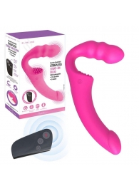 Розовый безремневой страпон Straples Strap-On Dildo - Erokay - купить с доставкой в Улан-Удэ