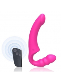Розовый безремневой страпон Straples Strap-On Dildo - Erokay - купить с доставкой в Улан-Удэ