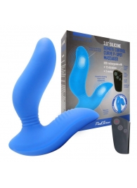 Синий вибромассажер простаты 3,5’’ Remote Control Curve P-spot Massager - 12 см. - Erokay - в Улан-Удэ купить с доставкой