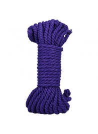 Фиолетовая верёвка для связывания и фиксации Bind Tie - 9,14 м. - Doc Johnson - купить с доставкой в Улан-Удэ