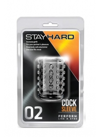 Прозрачная насадка на пенис с шишечками STAY HARD COCK SLEEVE 02 CLEAR - Blush Novelties - в Улан-Удэ купить с доставкой