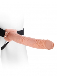 Фаллопротез телесного цвета Hollow Strap-On - 29 см. - Pipedream - купить с доставкой в Улан-Удэ