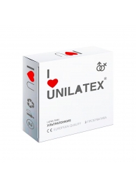 Ультратонкие презервативы Unilatex Ultra Thin - 3 шт. - Unilatex - купить с доставкой в Улан-Удэ