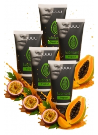 Набор из 5 съедобных лубрикантов JUJU со вкусом тропических фруктов - JuJu - купить с доставкой в Улан-Удэ