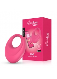 Розовое интерактивное эрекционное виброкольцо Leo - Easy toys - в Улан-Удэ купить с доставкой