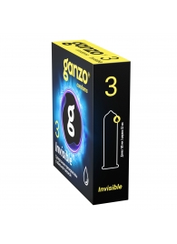 Супертонкие презервативы Ganzo Invisible - 3 шт. - Ganzo - купить с доставкой в Улан-Удэ