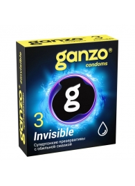Супертонкие презервативы Ganzo Invisible - 3 шт. - Ganzo - купить с доставкой в Улан-Удэ