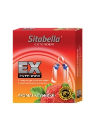 Стимулирующая насадка Sitabella Extender  Клубника - Sitabella - купить с доставкой в Улан-Удэ