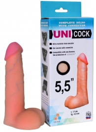 Фаллическая насадка Харнесс UNICOCK 5,5  - 17 см. - LOVETOY (А-Полимер) - купить с доставкой в Улан-Удэ
