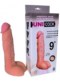 Фаллическая насадка Харнесс UNICOCK 9  - 24 см. - LOVETOY (А-Полимер) - купить с доставкой в Улан-Удэ