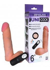 Фаллическая насадка Харнесс UNICOCK 6  с вибрацией - 18 см. - LOVETOY (А-Полимер) - купить с доставкой в Улан-Удэ