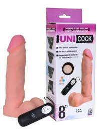 Фаллическая насадка Харнесс UNICOCK 8  с вибрацией - 20 см. - LOVETOY (А-Полимер) - купить с доставкой в Улан-Удэ