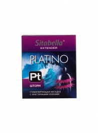 Стимулирующая насадка со спиралью из усиков Platino  Шторм - Sitabella - купить с доставкой в Улан-Удэ