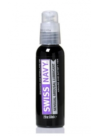 Возбуждающий гель-лубрикант на водной основе Sensual Arousal Lubricant - 59 мл. - Swiss navy - купить с доставкой в Улан-Удэ