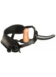 Женский страпон с вагинальной пробкой Woman Strap - 12 см. - LOVETOY (А-Полимер) - купить с доставкой в Улан-Удэ