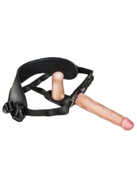 Женский страпон с вагинальной пробкой Woman Strap - 18 см. - LOVETOY (А-Полимер) - купить с доставкой в Улан-Удэ