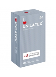 Презервативы с точками Unilatex Dotted - 12 шт. + 3 шт. в подарок - Unilatex - купить с доставкой в Улан-Удэ