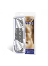 Утяжка на пенис и мошонку Cock Ring With 1.5  Ball Stretcher And Optional Weight Ring - BlueLine - купить с доставкой в Улан-Удэ