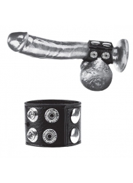 Ремень на член и мошонку 1.5  Cock Ring With Ball Strap - BlueLine - купить с доставкой в Улан-Удэ