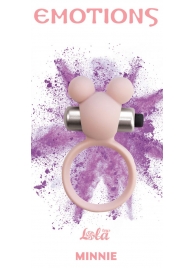 Розовое эрекционное виброколечко Emotions Minnie Light pink - Lola Games - в Улан-Удэ купить с доставкой