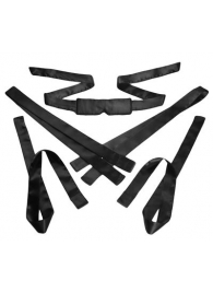 Бондажный набор из сатиновых лент Bordeaux 5 Piece Satin Bondage Set - XR Brands - купить с доставкой в Улан-Удэ