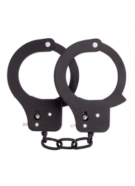 Чёрные наручники из листового металла BONDX METAL CUFFS BLACK - Dream Toys - купить с доставкой в Улан-Удэ