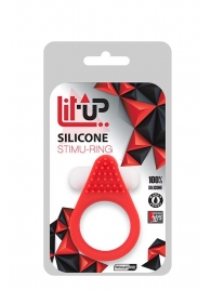 Красное эрекционное кольцо LIT-UP SILICONE STIMU RING 1 RED - Dream Toys - в Улан-Удэ купить с доставкой
