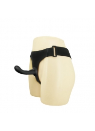 Страпон с изогнутой головкой Ultra Harness Curvy Dildo - 15,8 см. - Baile - купить с доставкой в Улан-Удэ