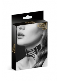 Оригинальный ошейник-чокер со шнуровкой - Bijoux Pour Toi - купить с доставкой в Улан-Удэ