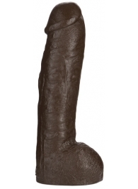 Большая насадка для трусиков Vac-U-Lock Realistic Hung - 31,7 см. - Doc Johnson - купить с доставкой в Улан-Удэ