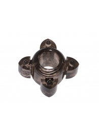 Чёрное эрекционное кольцо Rings Screw - Lola Games - в Улан-Удэ купить с доставкой
