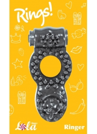 Чёрное эрекционное кольцо Rings Ringer - Lola Games - в Улан-Удэ купить с доставкой