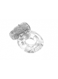 Прозрачное эрекционное кольцо с вибрацией Rings Axle-pin - Lola Games - в Улан-Удэ купить с доставкой