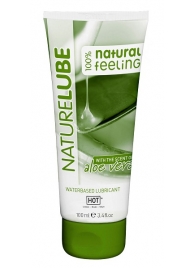 Лубрикант на водной основе NatureLube с алоэ вера - 100 мл. - HOT - купить с доставкой в Улан-Удэ