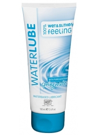Лубрикант на основе чистой родниковой воды WaterLube - 100 мл. - HOT - купить с доставкой в Улан-Удэ