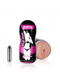 Мастурбатор-вагина Sex In A Can Vibra Vagina Tunnel - Lovetoy - в Улан-Удэ купить с доставкой