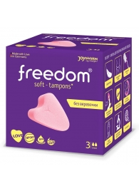 Женские гигиенические тампоны без веревочки FREEDOM mini - 3 шт. - Freedom - купить с доставкой в Улан-Удэ