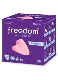 Женские гигиенические тампоны без веревочки FREEDOM normal - 3 шт. - Freedom - купить с доставкой в Улан-Удэ