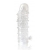 Закрытая прозрачная рельефная насадка Crystal sleeve - 13 см. - Erowoman-Eroman - в Улан-Удэ купить с доставкой
