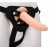 Телесный страпон на черных трусиках STRAP ON REAL DILDO - 20 см. - Dream Toys - купить с доставкой в Улан-Удэ