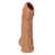 Телесная насадка с пупырышками и открытой головкой Nude Sleeve L - 14 см. - KOKOS - в Улан-Удэ купить с доставкой