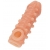 Телесная закрытая насадка с шариками Cock Sleeve Size L - 17,6 см. - KOKOS - в Улан-Удэ купить с доставкой