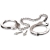 Металлические наручники Metal Leg Cuffs - Pipedream - купить с доставкой в Улан-Удэ
