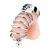 Серебристая клетка для члена Urethral Play Cage - BlueLine - купить с доставкой в Улан-Удэ