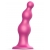 Розовая насадка Strap-On-Me Dildo Plug Beads size S - Strap-on-me - купить с доставкой в Улан-Удэ